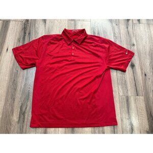Nike Golf Mens Red Polo Shirt Size L